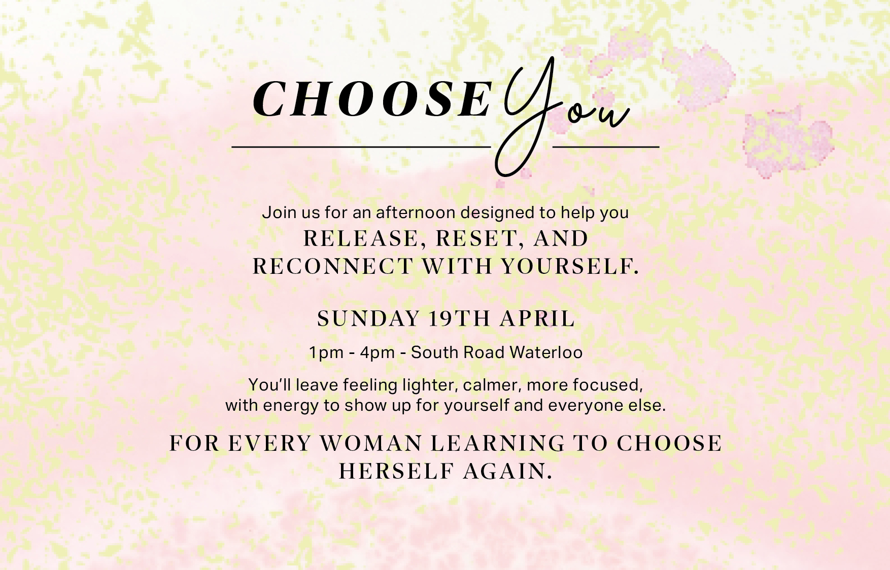 Choose you - Sunday 19th April 2026